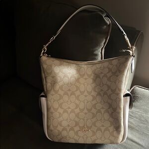 Coach Cream and White Women's Bag